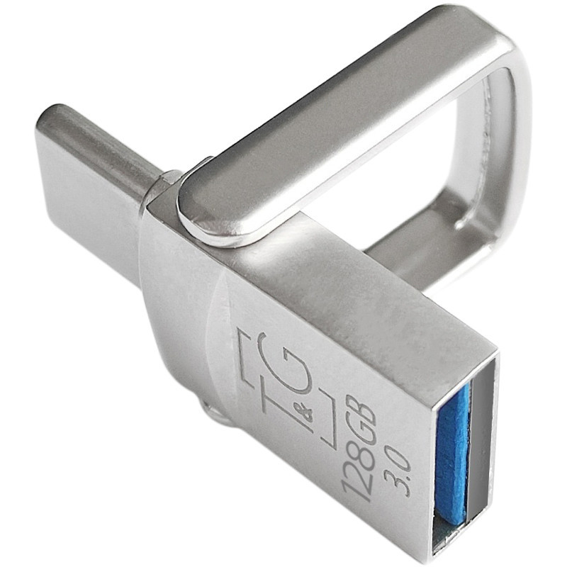 USB флеш накопичувач T&G Metal Series 104 128Gb USB-A/Type-C Рівне - фото 1