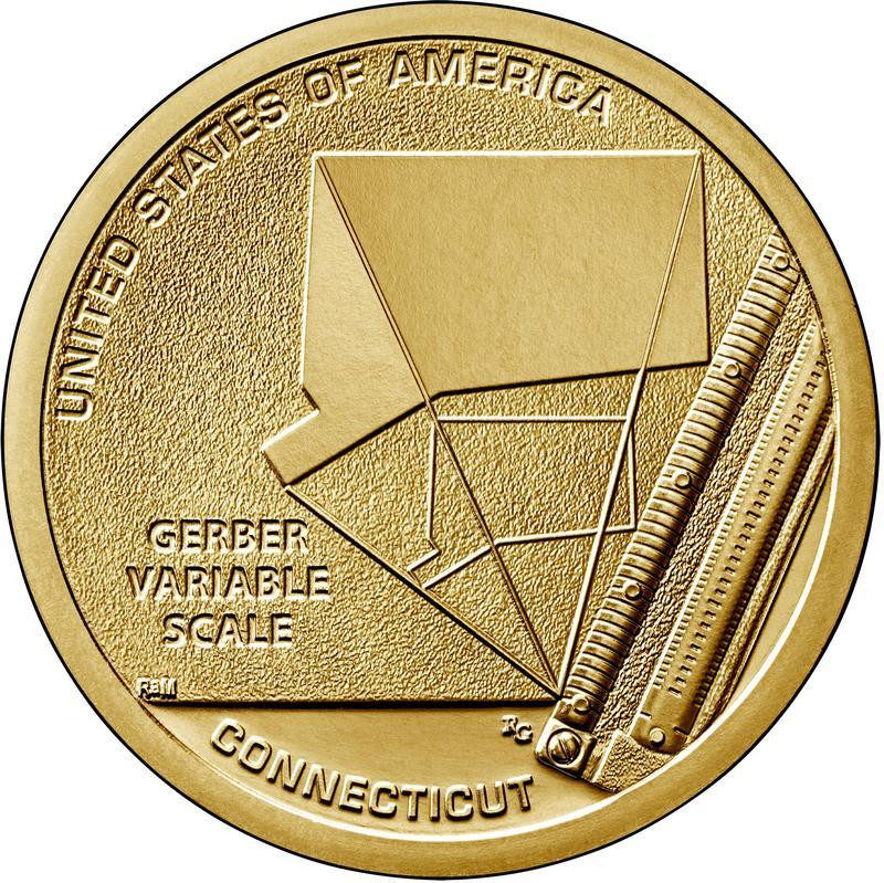 Шкала змінних Гербера. Серія "Американські інновації". Монета 1 долар. 2020 рік (Р), США. Полтава - фото 1