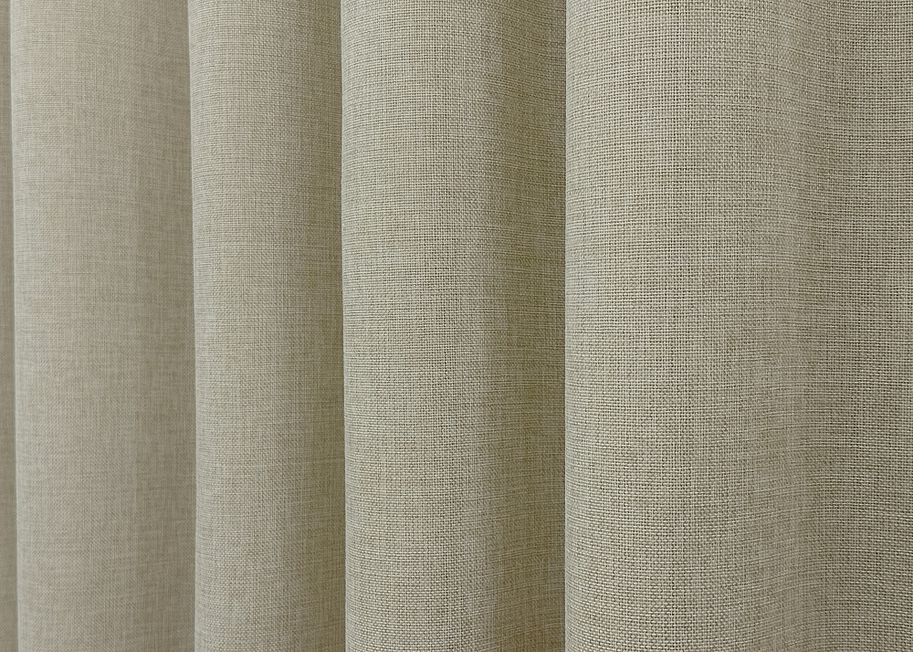 Комплект готових штор VR-Textil Льон Мішковина № 114ш Бежевий 150х270 см 2 шт (30-024) Київ - фото 7