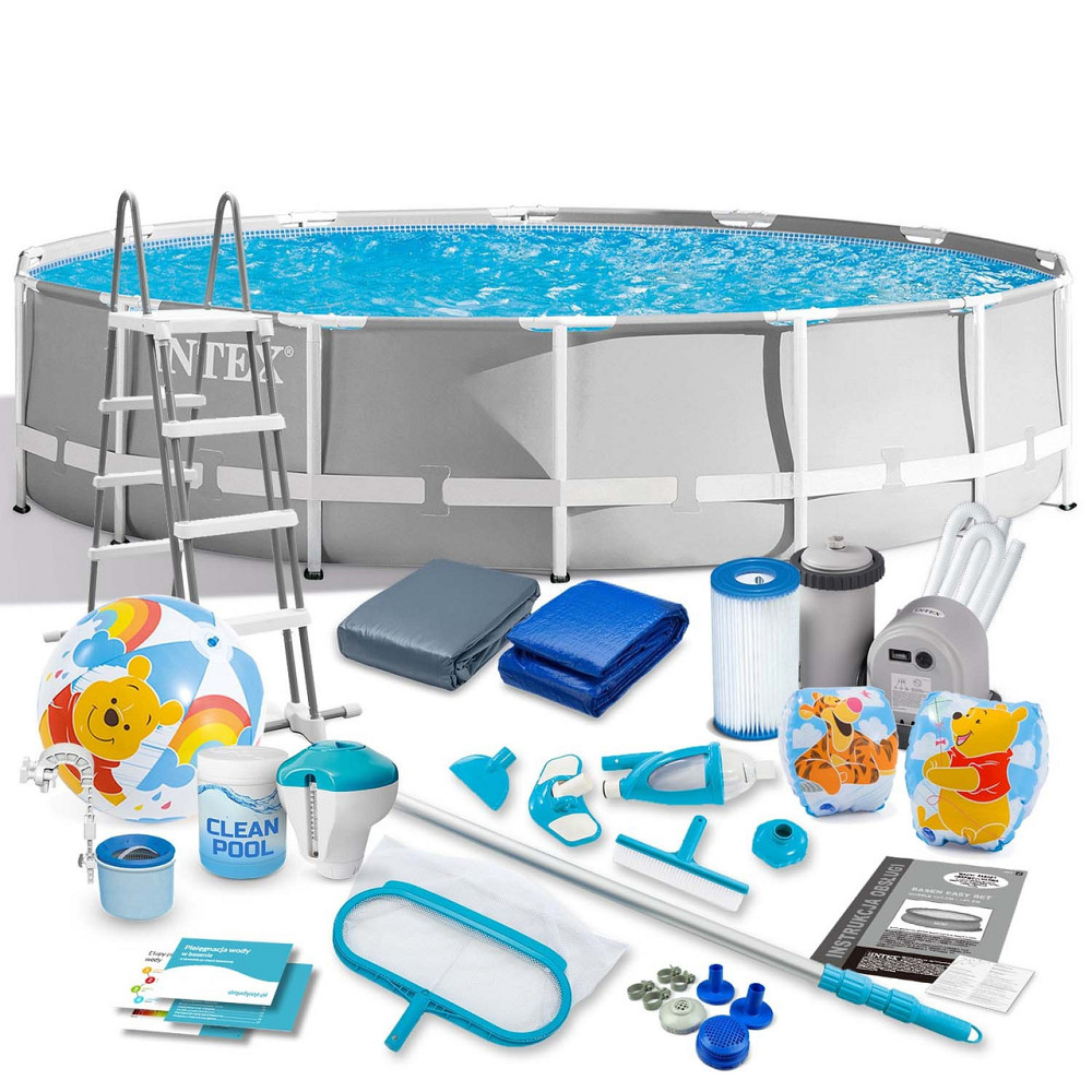 Басейн каркасний 21в1 INTEX 26732, 549 х 122 см, сірий Київ - фото 1