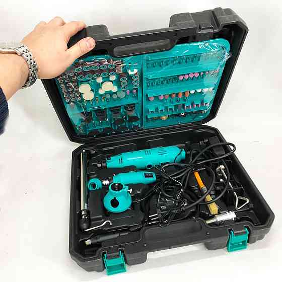 Ручний електричний гравер + гравер Mini 12V з 236 насадками, електричний електричний міні, Дриль гравер LS-69 Львів