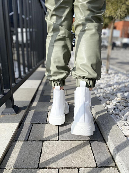 Жіночі черевики GREMMY білі натуральна шкіра висота 13 см розмір 39 (4302) Коломия - фото 9