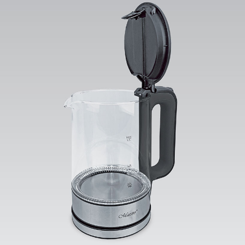 Електрочайник 1,7л 2200W скло (диск) чорний MR-053-BLACK Maestro Житомир
