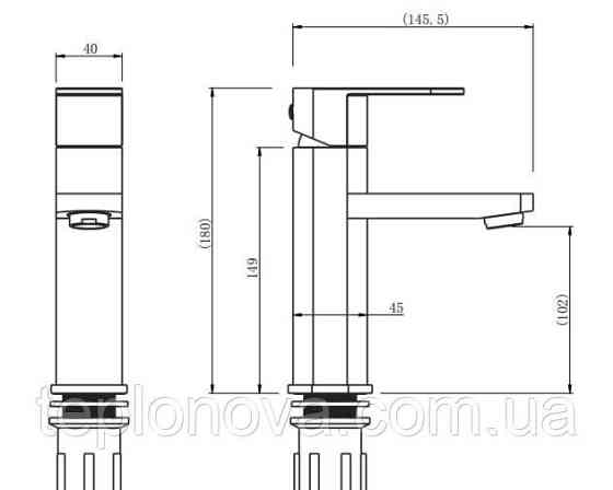 Змішувач для умивальника VENTA VL103MS Чернівці