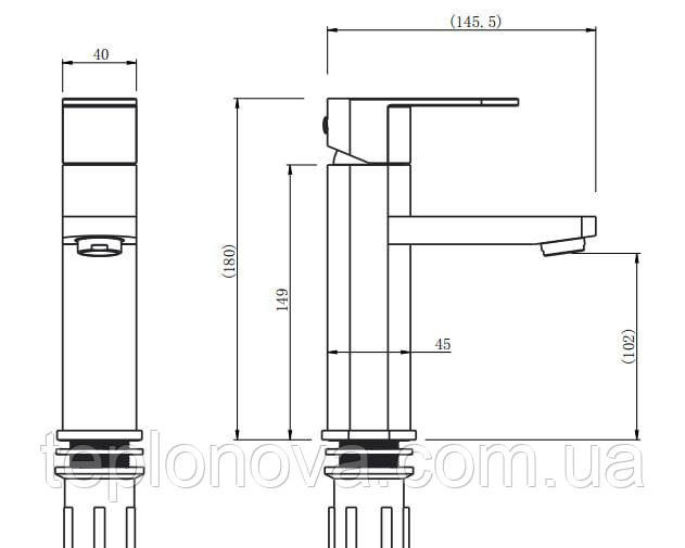 Змішувач для умивальника VENTA VL103MS Чернівці - фото 4