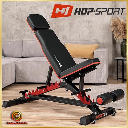 Тренувальна лава багатофункціональна Hop-Sport для фітнесу та жиму, Силова лава універсальна для тренувань Київ - фото 1