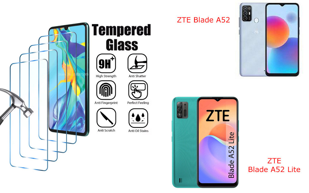Защитное стекло ArmorGlass для ZTE Blade A52, Blade A52 Lite – устойчивое к царапинам и ударам Киев - изображение 1