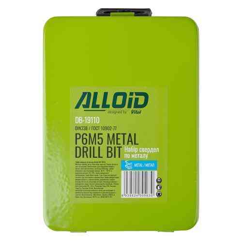 Alloid. Набір свердел по металу 1-10мм 19од. Р6М5 Одесса