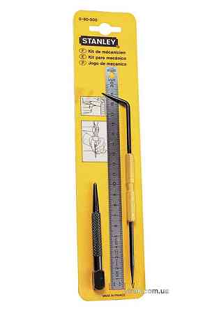 Набір розмічальний "Stanley": лінійка 200х13 мм, кернер 3,2х100 мм, рисувалка DW Одеса