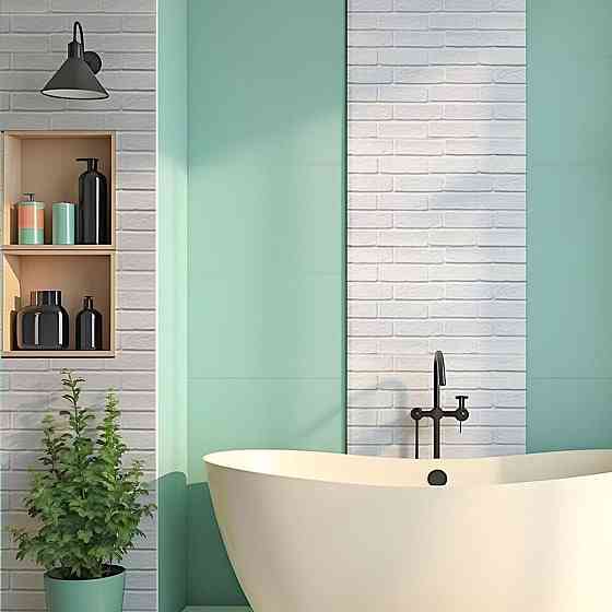 Декоративная ПВХ панель 960х480х4мм Белый кирпич SW-00001427 Днепр