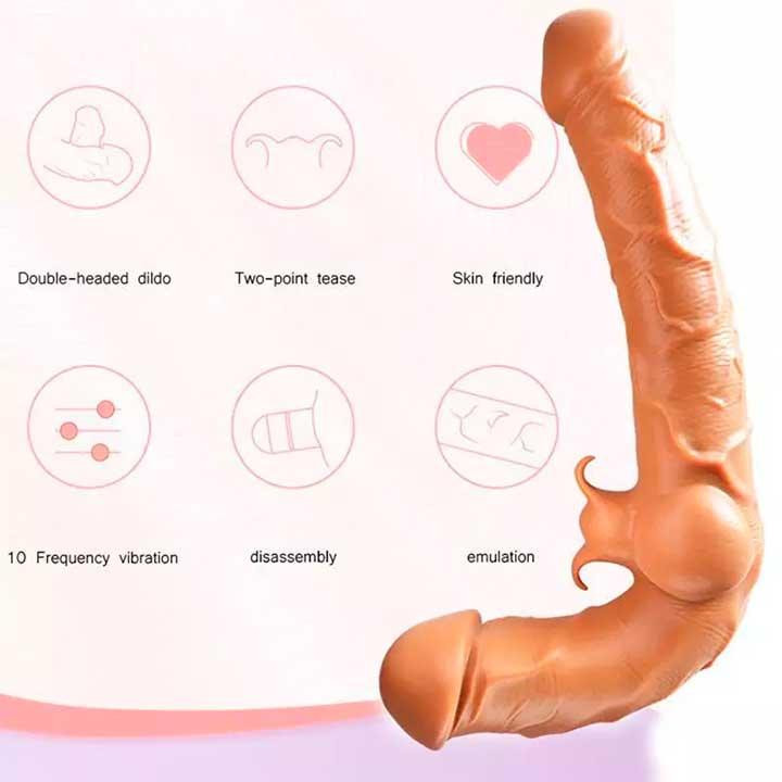 Безремневой силиконовый страпон с вибрацией Strapless Strap on Винница - изображение 4