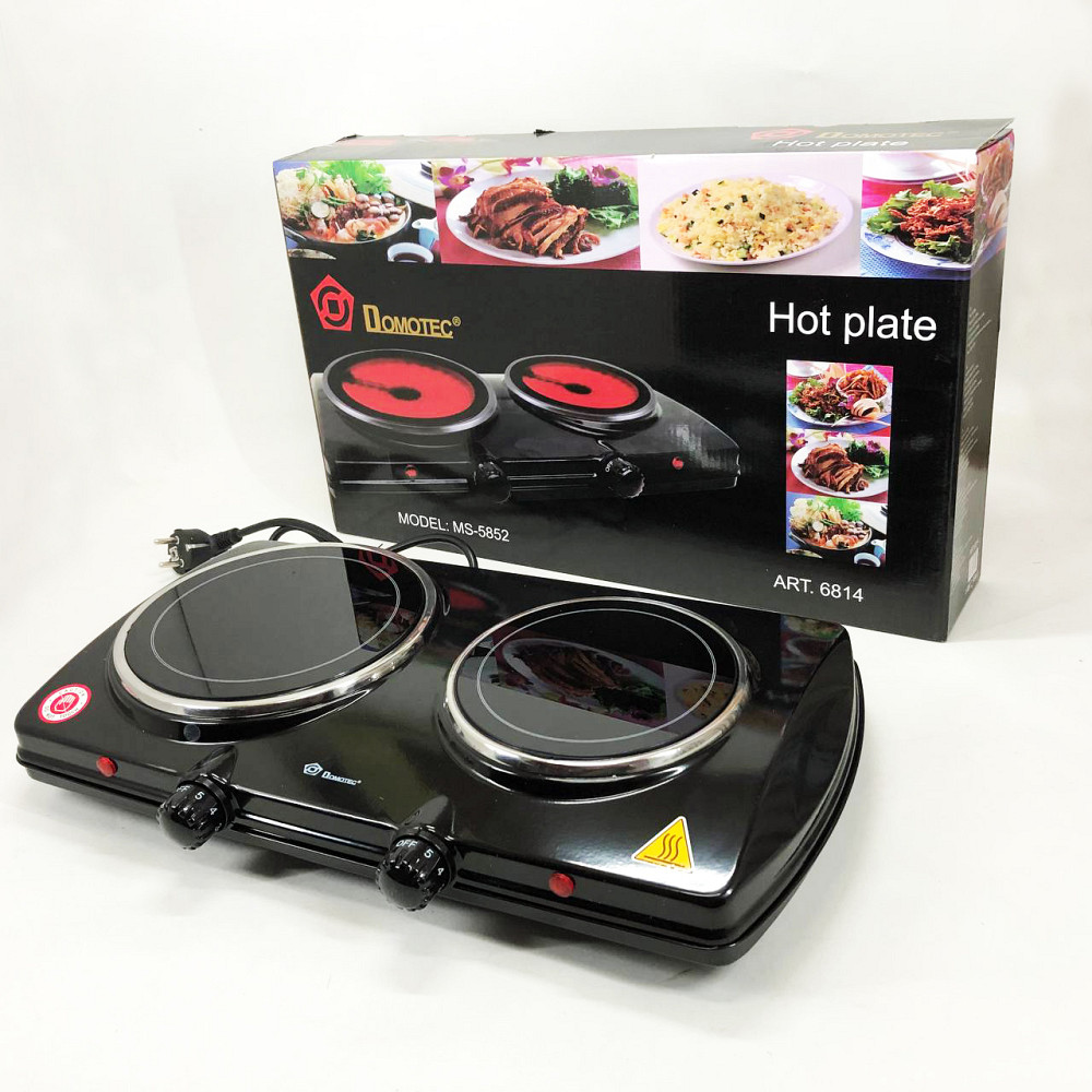 Настольная плита для готовки еды Domotec MS-5852 1200 Вт, Плита переносная для дома BQ-39 Львов - изображение 4