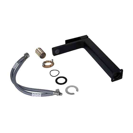 Змішувач для раковини Qtap Gemini високий QTGEM269BLM45678 Black Matt Київ