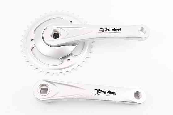 Шатуни "квадрат" 170мм, 38T (1/8") CITY, алюмінієві, сірі NEXUS PRO-A38 Київ