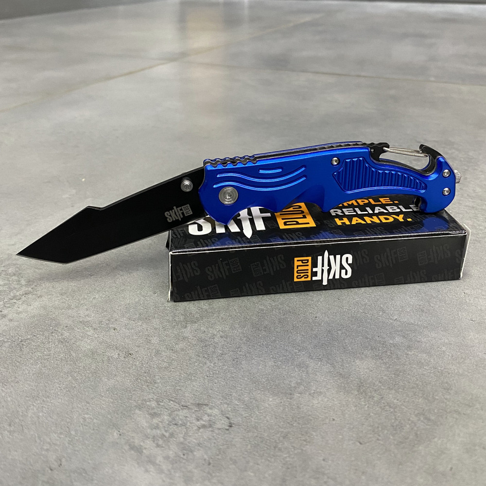 Складаний армійський ніж Skif Plus Lifesaver, колір – Синій, нержавіюча сталь, складаний ніж для військових Solmir Київ - фото 2