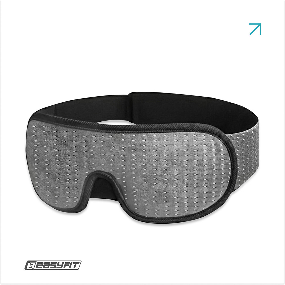 Маска для сну 3D EasyFit Dream з ефектом пам’яті (сіра) Коломыя - изображение 1