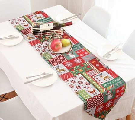 Рождественская скатерть на стол 170 см на 34 см разноцветный Киев - изображение 1