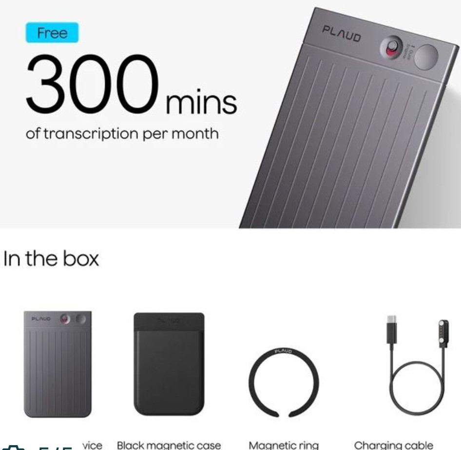 Мікрофон-перекладач plaud note. Харків - фото 1