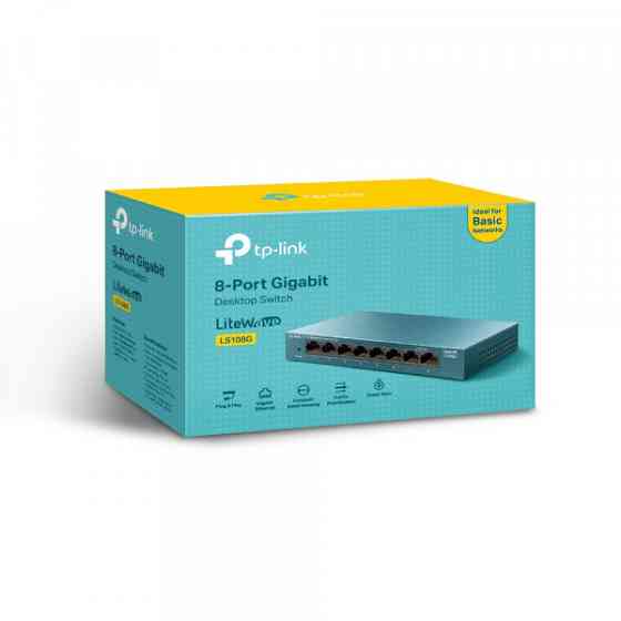 Комутатор TP-Link LiteWave LS108G 8xGE некерований метал. корпус (LS108G) Киев