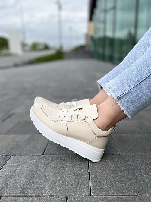 EMELI Кросівки жіночі EMELI 011/8 бежеві (весна-осінь, шкіра натуральна) (5019) 36-41 Коломыя - изображение 9