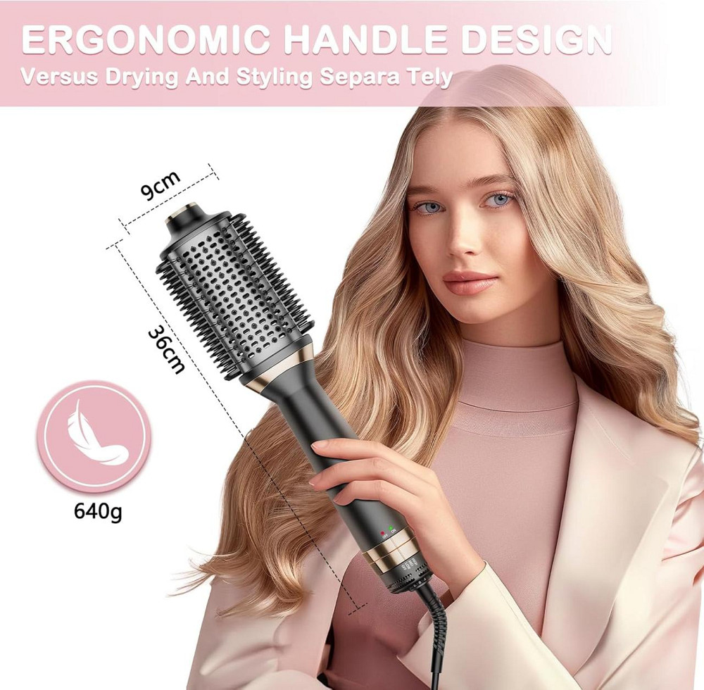 Фен-щітка з повітряним гребінцем електросушарка Escova Cabelo, фен-фен Escova та засіб для об’єму волосся, щітка з гарячим повітря Київ - фото 7