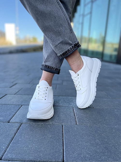 Masis Кросівки жіночі MASIS 9077 білі (весна-осінь, шкіра натуральна) (4996) Коломыя - изображение 7