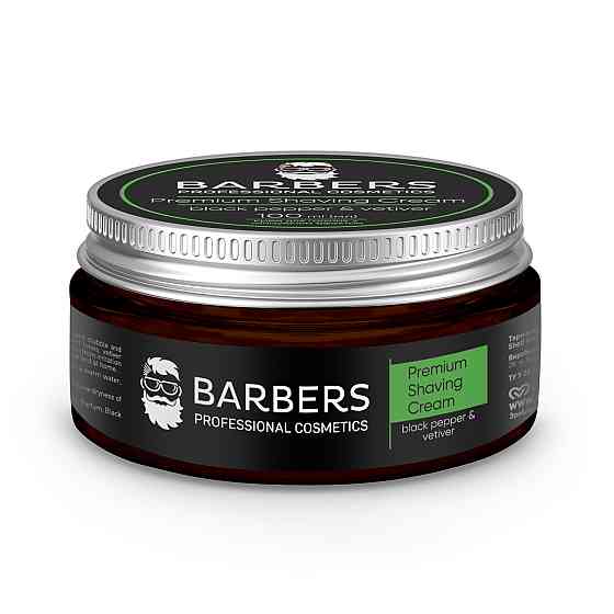 Крем для гоління з тонізуючим ефектом Black Pepper-Vetiver Barbers 100 мл Київ
