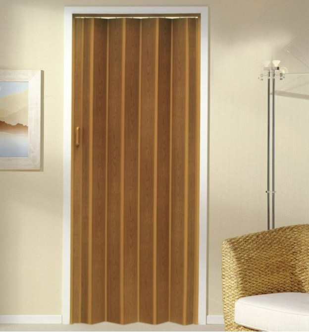 Двері гармошка глухаюча DiCIDoors DiCi-12  85х2030х12мм  Дуб натур  №306 Дніпро - фото 1