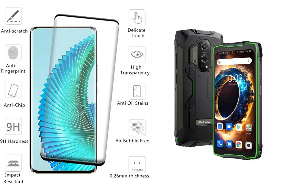 Защитное стекло HyperGlass Pro для Blackview BV9300, BV9300 Pro – максимальная чувствительность и защита Киев - изображение 2