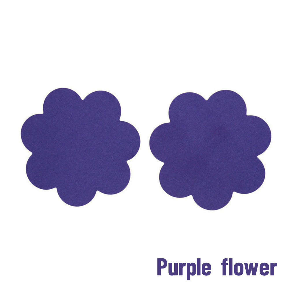 Наклейки на груди Ромашки 75 мм фіолетовий Київ - фото 1