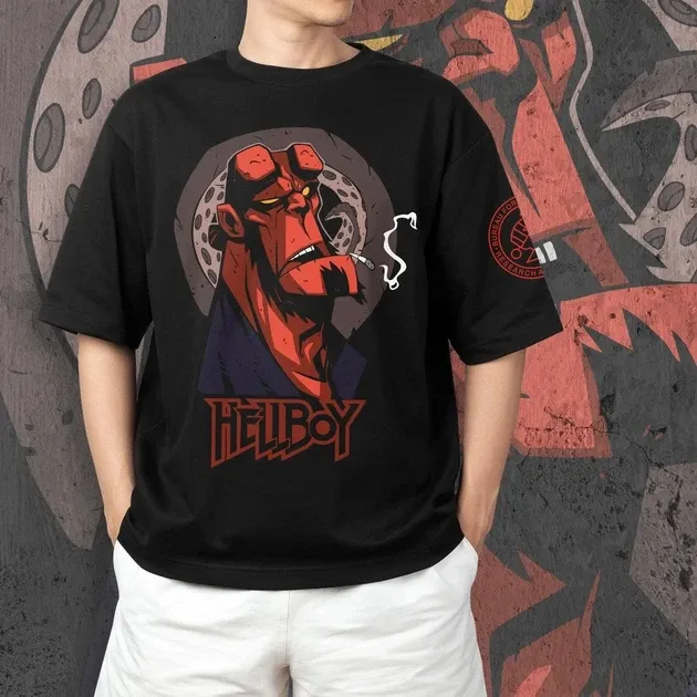 Футболка чоловіча з  принтом Хелл Бой Розмір 48 Anime0100 Дніпро - фото 4