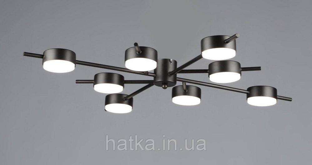 Люстра потолочная светодиодная на 8 плафонов VALESO N6717/8 GX53 Черный N6717/8 Киев - изображение 1