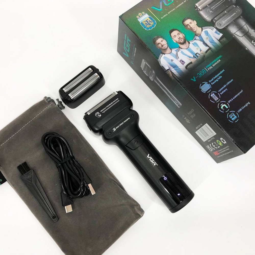 Електробритва для бороды VGR V-368, Электробритва для густой бороды, Влагостойкая электрическая бритва HN-19 Львов - изображение 17