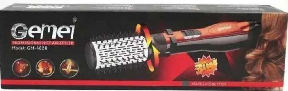 Мультистайлер Gemei GM- 4828  Браш Фен-щітка для волосся Харків - фото 1
