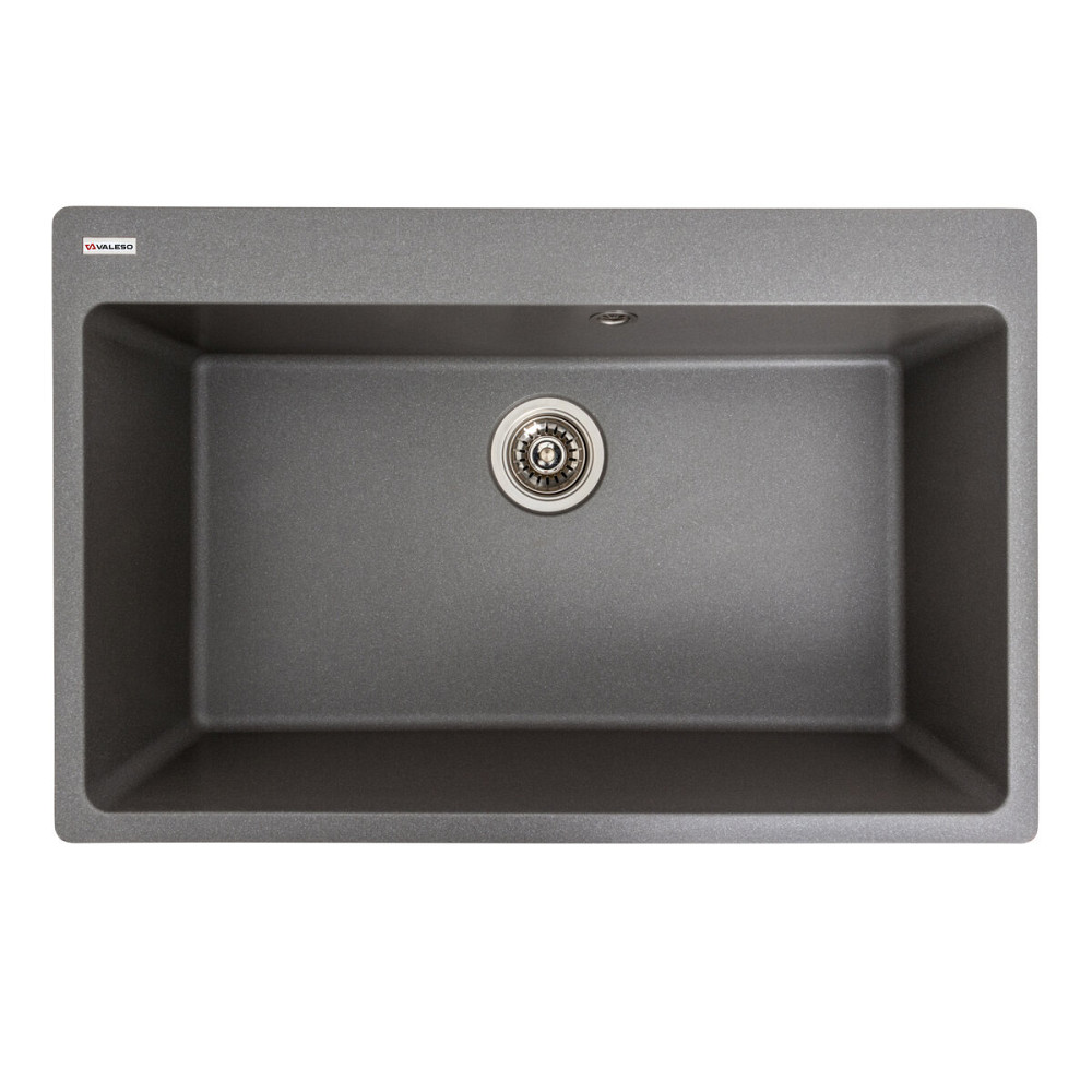 VALESO Гранітна мийка для кухні VALESO BOGEMA 7850 матова Сірий мусон Киев - изображение 1