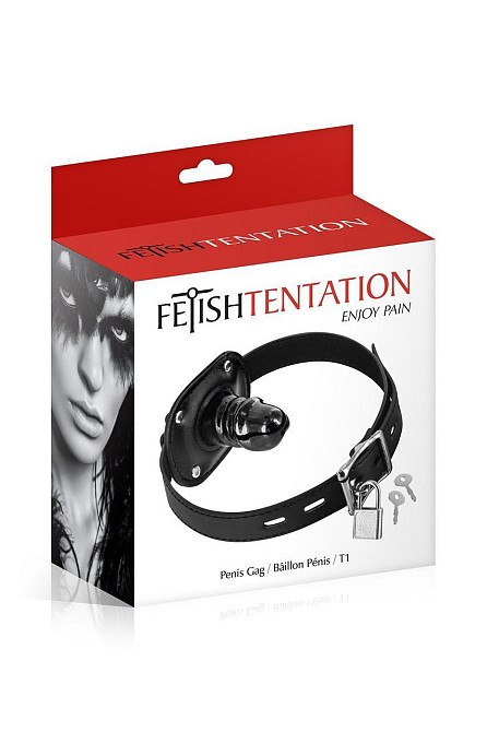 Кляп з маленьким фалоімітатором Fetish Tentation Penis Gag T1 Sex Aura Київ - фото 2