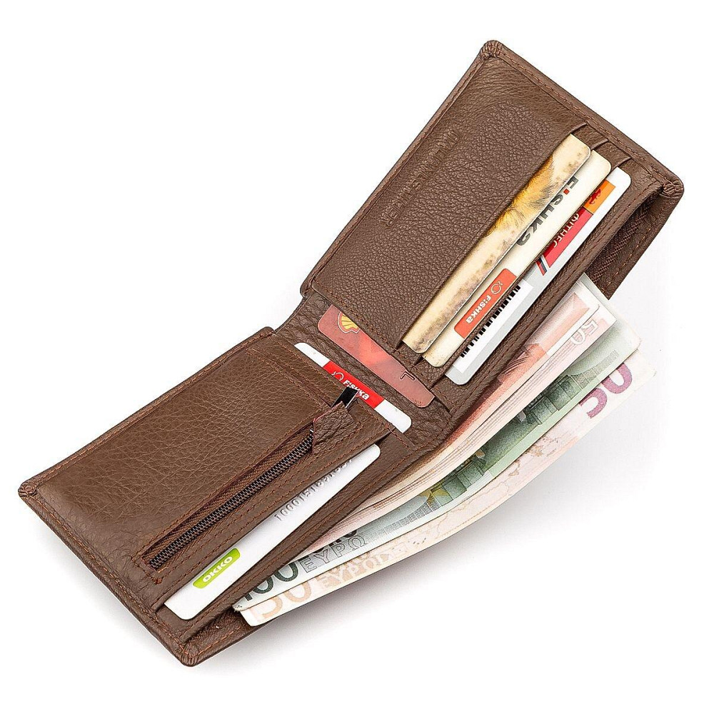 Чоловічий гаманець ST Leather 18353 (ST-1) НОВИНКА Коричневий Київ - фото 1