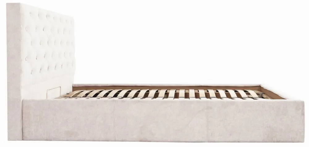 Кровать Coventry Comfort 120 х 190 см Мисти Milk С подъемным механизмом и нишей для белья Бежевый Киев - изображение 4