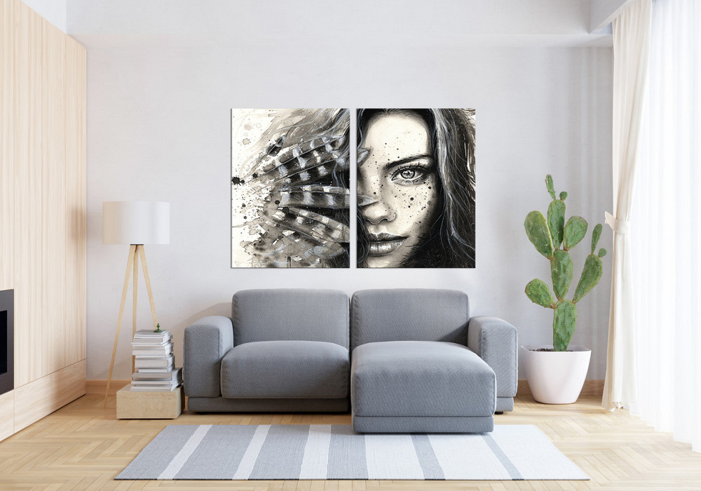 Модульная картина в гостиную / спальню   Дівчина   TLV-2_084 Київ - фото 3