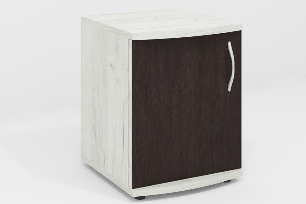 Тумба приліжкова V-3, Дуб Крафт Білий/Венге Магія, 350/350/450 Львів - фото 1