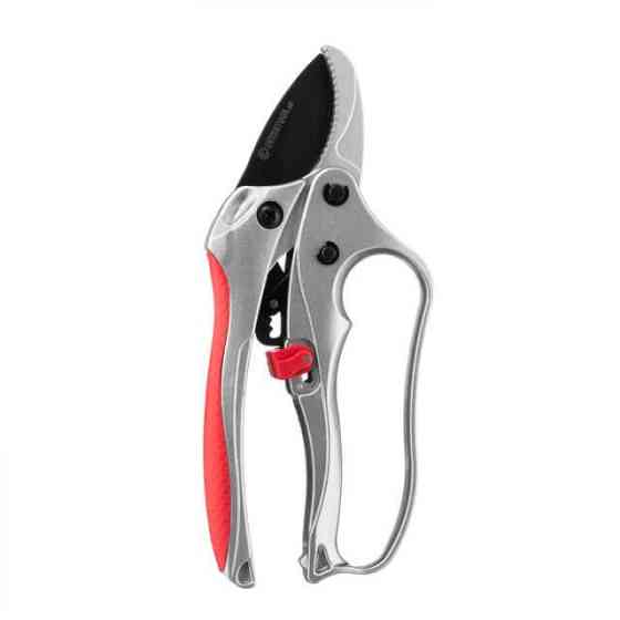 Секатор с храповым механизмом, 180 мм, лезвие: SK5, рез: Ø 25 мм INTERTOOL FT-1006 Киев