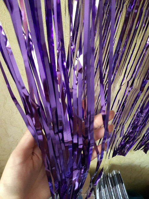 Дощик для фотозони прикраса 245 см на 92 см бузковий Київ - фото 5