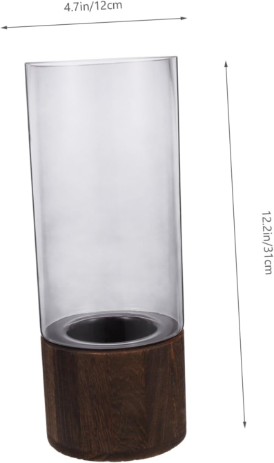 Ваза для квітів з елементами дерева 30722 Луцк - изображение 3