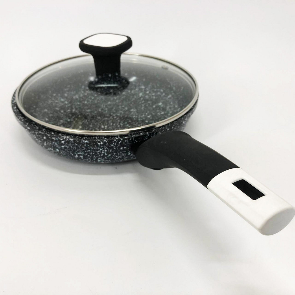 Сковорода глубокая алюминий UNIQUE UN-5113 20 см, Практичная сковорода для кухни, Сковородки без масла VB-75 Львов - изображение 11