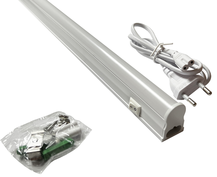 Светильник линейный Т5 6Вт 30 см 6500К со шнуром Харьков - изображение 1