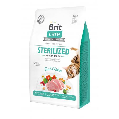 Корм сухой Brit Care Cat Grain Free Sterilized Urinary Health для стерилізованих котів для підтримання сечостатевої системи Київ - фото 1