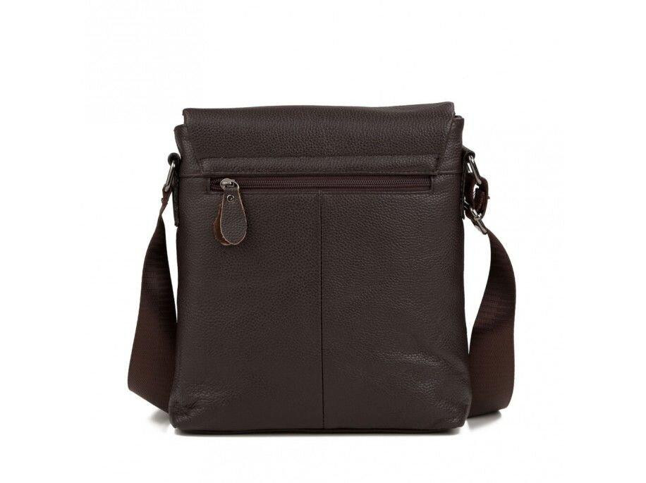 Сумка мессенджер Vintage 14577 кожаная Коричневая Киев - изображение 5