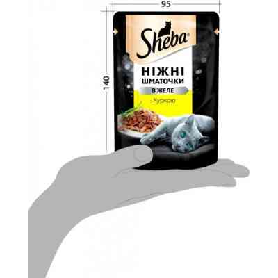 Влажный корм для кошек Sheba cij POU с курицей в желе 85 г (4770608257224) Винница