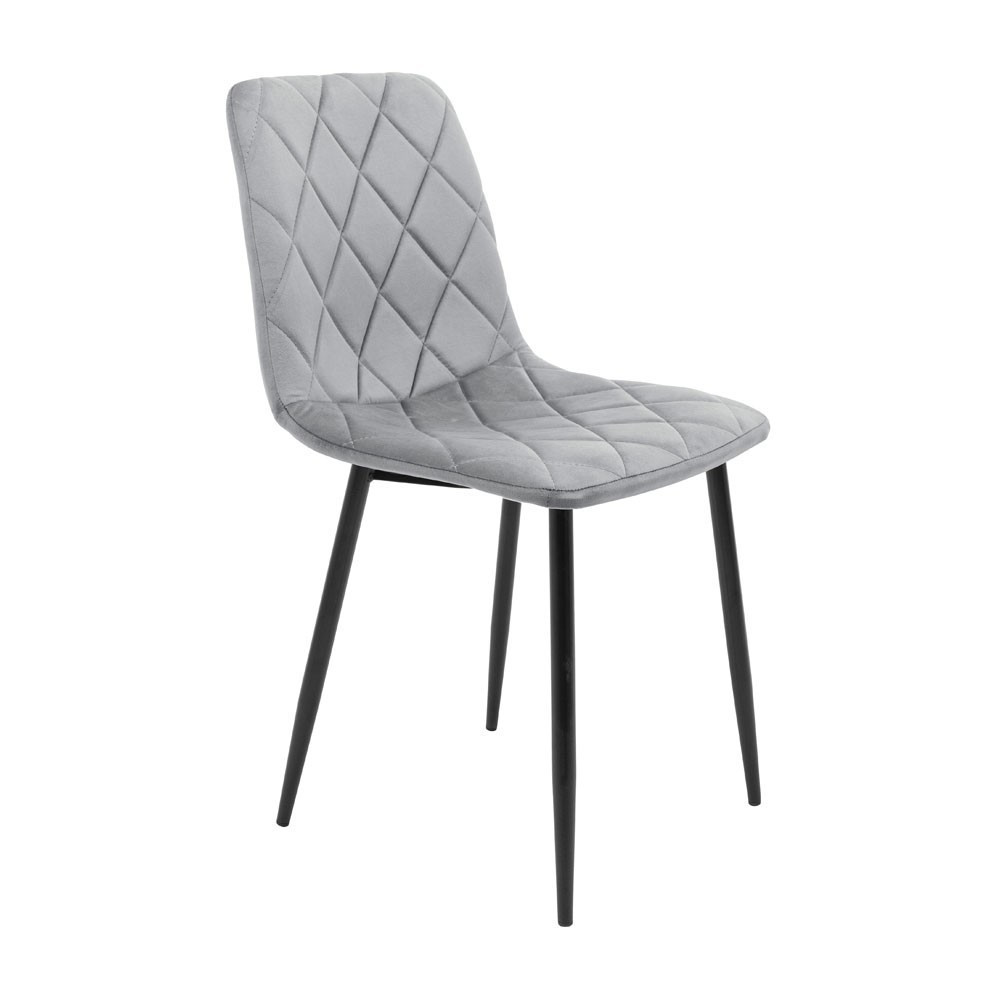 Стул кресло мягкий GarretDesign U Malcolm 57 черные ножки Серый Киев - изображение 1