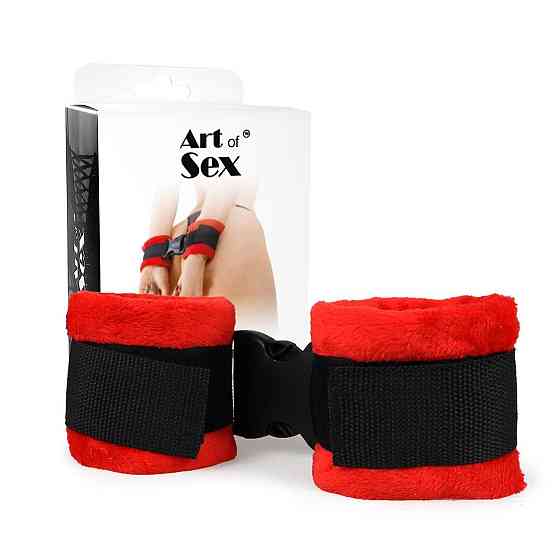 Наручники Art of Sex - Handcuffs Soft Touch Червоні Sex Aura Київ